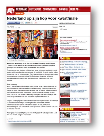 Algemeen Dagblad Nederland op zijn kop